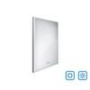 Bílé obdélníkové zrcadlo s LED osvětlením 50×70 cm – Nimco ZP 13001VX
