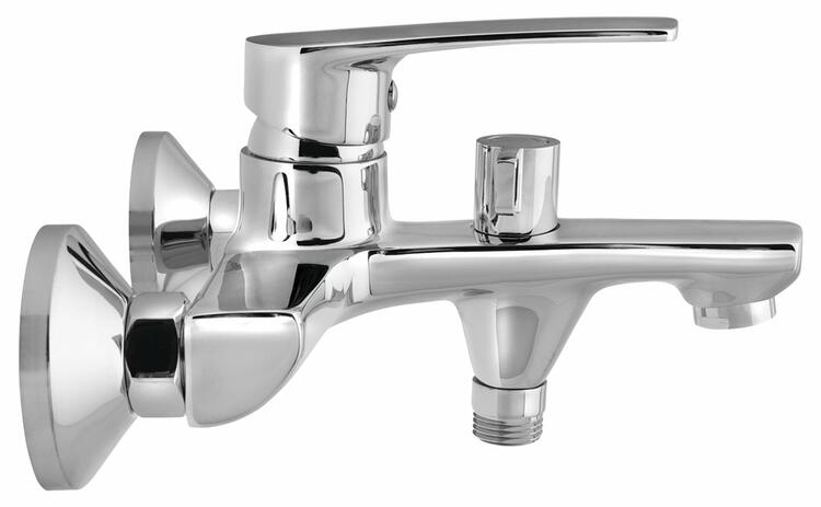 KORANA nástěnná vanová baterie, chrom