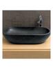 lavabo ovale basalto nero průměr 70/35-h.15