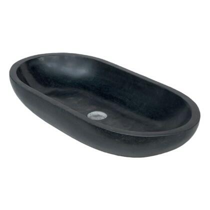 lavabo ovale basalto nero průměr 70/35-h.15