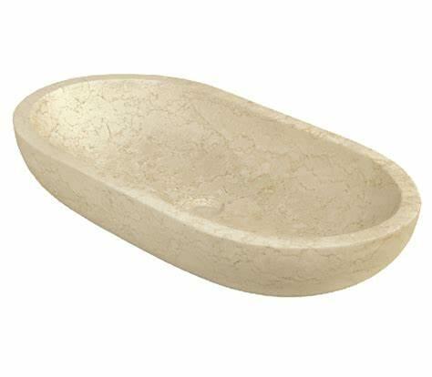 lavabo ovale beige průměr 70/35-h.15
