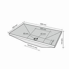 lavabo trapezio beige 35x60-h.15