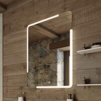 Bílé obdélníkové LED zrcadlo 60×80 cm – Nimco ZP 15002VX | Více -