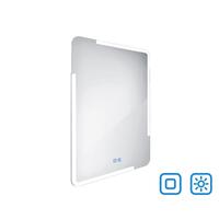 LED zrcadlo 600x800 se dvěma dotykovými senzory OBDELNÍKOVÁ - OBLÉ ROHY | Více -