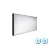Černé obdélníkové zrcadlo s LED osvětlením 140×70 cm – Nimco  ZPC 13008VX-90