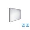 Černé obdélníkové LED zrcadlo s osvětlením 100×70 cm – Nimco  ZPC 13004VX-90