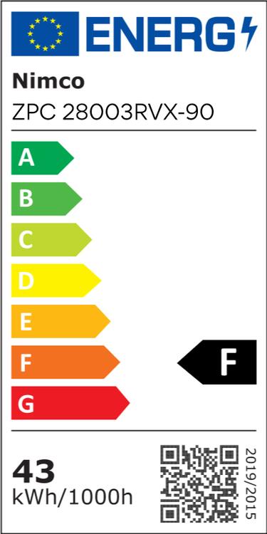 Kulaté LED zrcadlo 90 cm černé se dvěma dotykovými senzory – Nimco ZPC 28003RVX-90