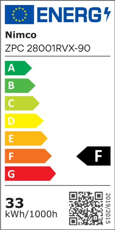 Kulaté LED zrcadlo 70 cm černé se dvěma dotykovými senzory – Nimco ZPC 28001RVX-90