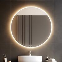 Kulaté LED zrcadlo 90 cm se dvěma dotykovými senzory – Nimco ZP 26003RVX | Více -