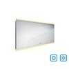 Bílé obdélníkové LED zrcadlo s osvětlením 140×70 cm – Nimco ZP 12008VX