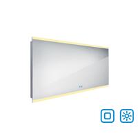 LED zrcadlo 1400x700 se dvěma dotykovými senzory OBDELNÍKOVÁ - OSTRÉ ROHY | Více -