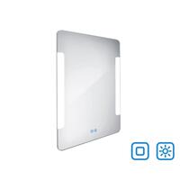 LED zrcadlo 600x800 se dvěma dotykovými senzory OBDELNÍKOVÁ - OBLÉ ROHY | Více -