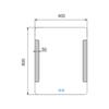 Bílé obdélníkové LED zrcadlo 60×80 cm – Nimco ZP 18002VX