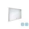 Bílé obdélníkové LED zrcadlo s osvětlením 100×70 cm – Nimco ZP 13004VX