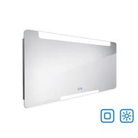 LED zrcadlo 1400x700 se dvěma dotykovými senzory OBDELNÍKOVÁ - OBLÉ ROHY | Více -