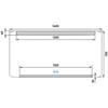 Bílé obdélníkové LED zrcadlo 140×70 cm – Nimco ZP 22008VX