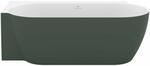 Vana Freedom Corner II Tec 175x86 L, volně stojící, Grey Green/bílá, krytka odtoku bílá