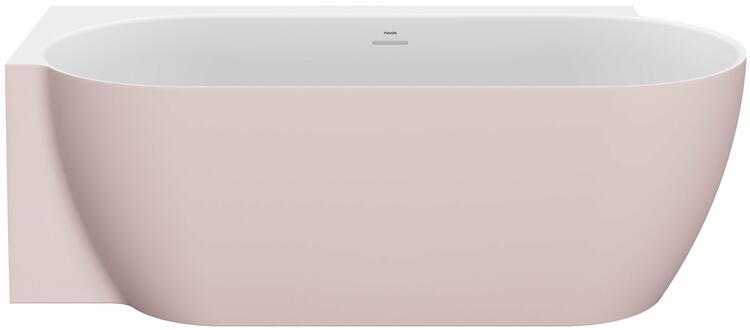 Vana Freedom Corner II Tec 175x86 L, volně stojící, Alabaster Pink/bílá, krytka odtoku bílá/černá/chrom