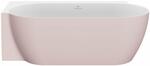 Vana Freedom Corner II Tec 175x86 L, volně stojící, Alabaster Pink/bílá, krytka odtoku bílá