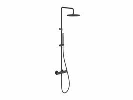 ES 091.20BLM Sprchový sloup s termostatickou baterií, posuvný, se sprchovým setem, Black Matt | Více -