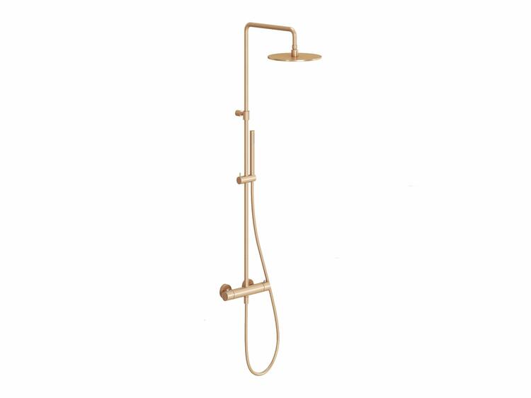 ES 091.60RGB Sprchový sloup s termostatickou baterií, posuvný, se sprchovým setem, Rose Gold Brushed