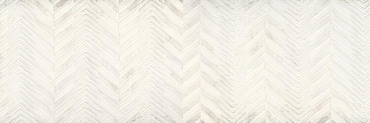 Obklad do koupelny nebo kuchyně v imitaci betonu Venezia White Zigzag Decofon 30x90 cm 1. jakost