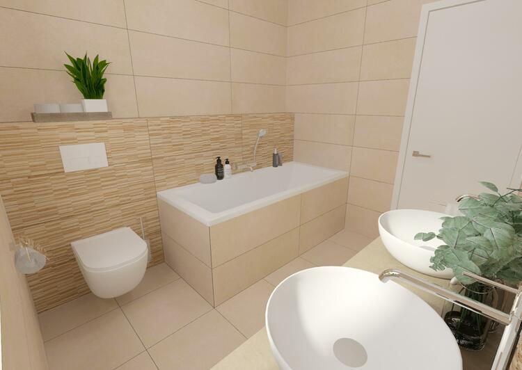Obklad do koupelny nebo kuchyně Mood Beige 30x90 cm 1. jakost