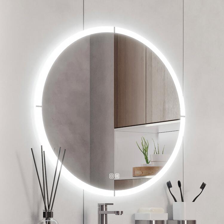 Kulaté LED zrcadlo 60 cm se dvěma dotykovými senzory – Nimco ZP 24000RVX