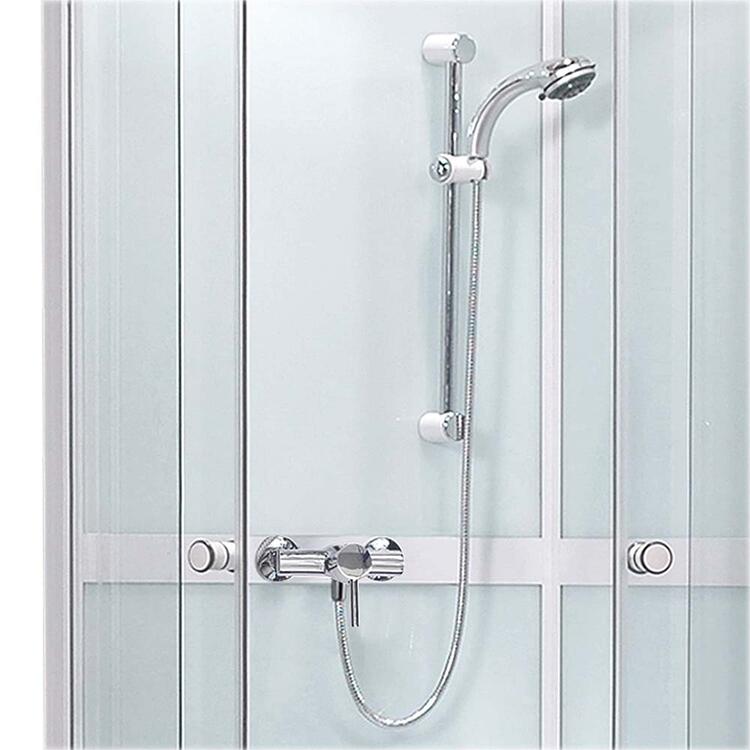 Čtvrtkruhový sprchový box Bílý+Transparent  – Roth SIMPLE - SANIPRO 4000249