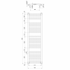ORBIT otopné těleso s bočním připojením 450x1320 mm, bílá