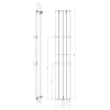 COLONNA otopné těleso 298x1800mm, metalická stříbrná
