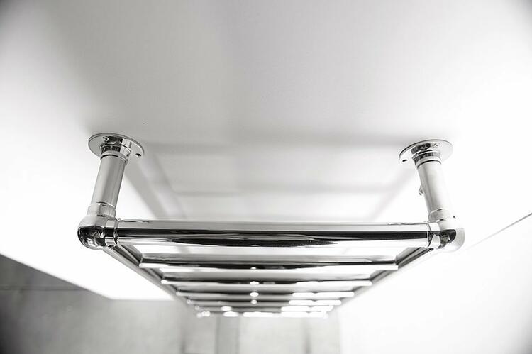 UNO retro otopné těleso 493x951 mm, nerez lesk