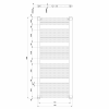 DIRECT otopné těleso s bočním připojením 750x1680 mm, bílá