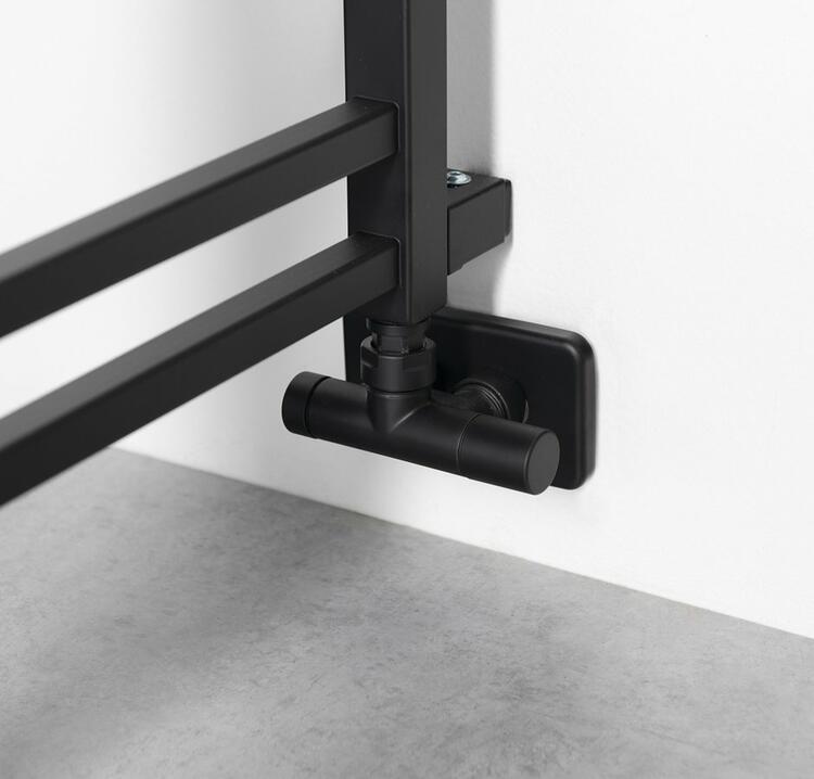 METRO SPACE otopné těleso 550x1430 mm, do prostoru, černá mat