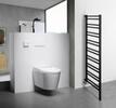 METRO SPACE otopné těleso 550x1430 mm, do prostoru, černá mat