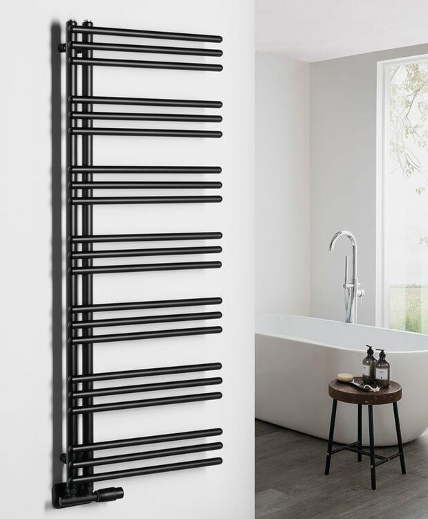 POSEIDON otopné těleso 550x1340mm, černá mat