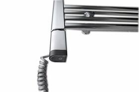 ONE D topná tyč s termostatem, 200 W, levá, chrom | Více - 