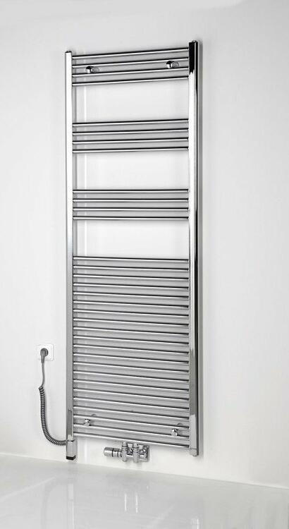ONE D topná tyč s termostatem, 200 W, levá, chrom
