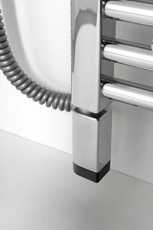 ONE D topná tyč s termostatem, 600 W, levá, chrom