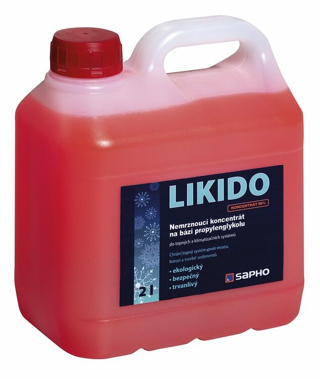 LIKIDO nemrznoucí teplonosná směs do otopných těles, 2 l