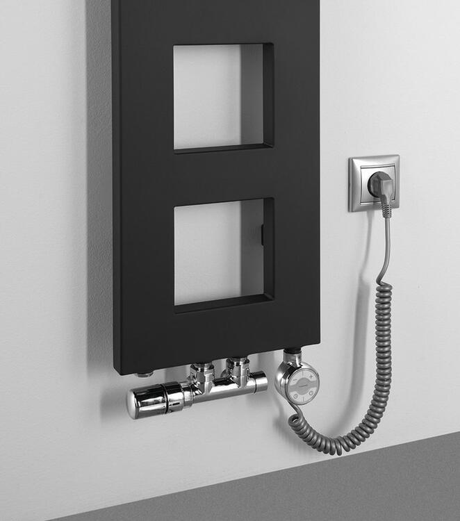 BLOCK otopné těleso 280x1330 mm, černá mat