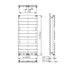 BONDI otopné těleso 450x934 mm, bílá