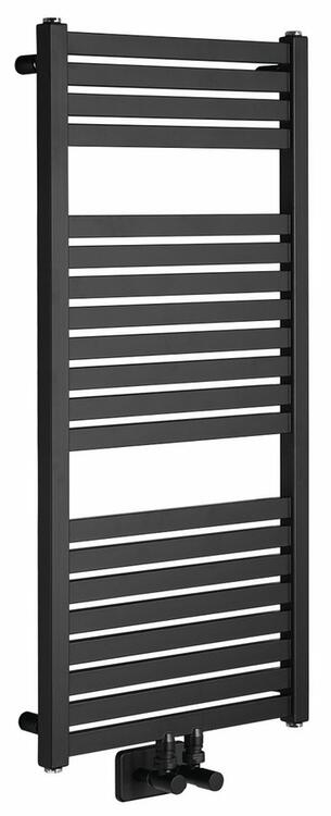 TONDI otopné těleso rovné 450x970 mm, středové připojení, černá mat