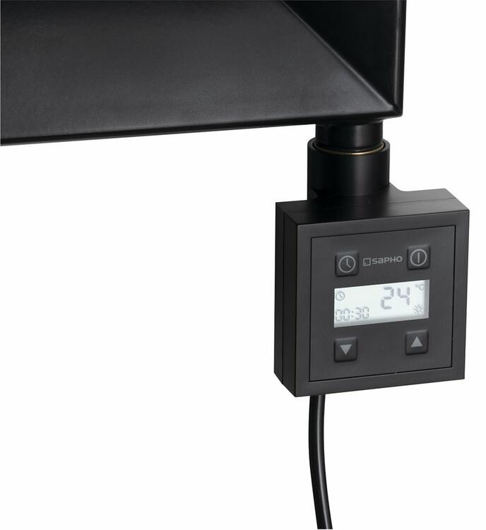 KTX topná tyč s termostatem, 200 W, černá mat