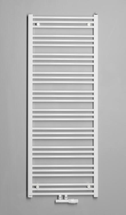 Koupelnový radiátor 400x1570 mm, středové připojení, bílá – Bruckner Albrecht 600.113.4
