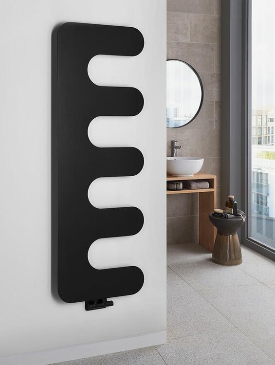EVOLLA otopné těleso 490x1390 mm, černá mat
