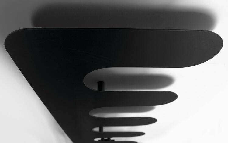 EVOLLA otopné těleso 490x1390 mm, černá mat