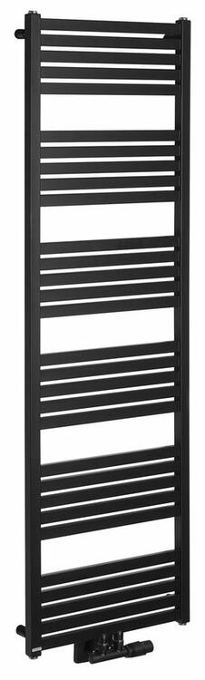 GRUNT otopné těleso rovné 500x1610 mm, středové připojení, černá mat