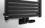 GRUNT otopné těleso rovné 500x1610 mm, středové připojení, černá mat