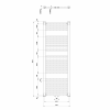 DIRECT otopné těleso se středovým připojením, 450x1320 mm, bílá